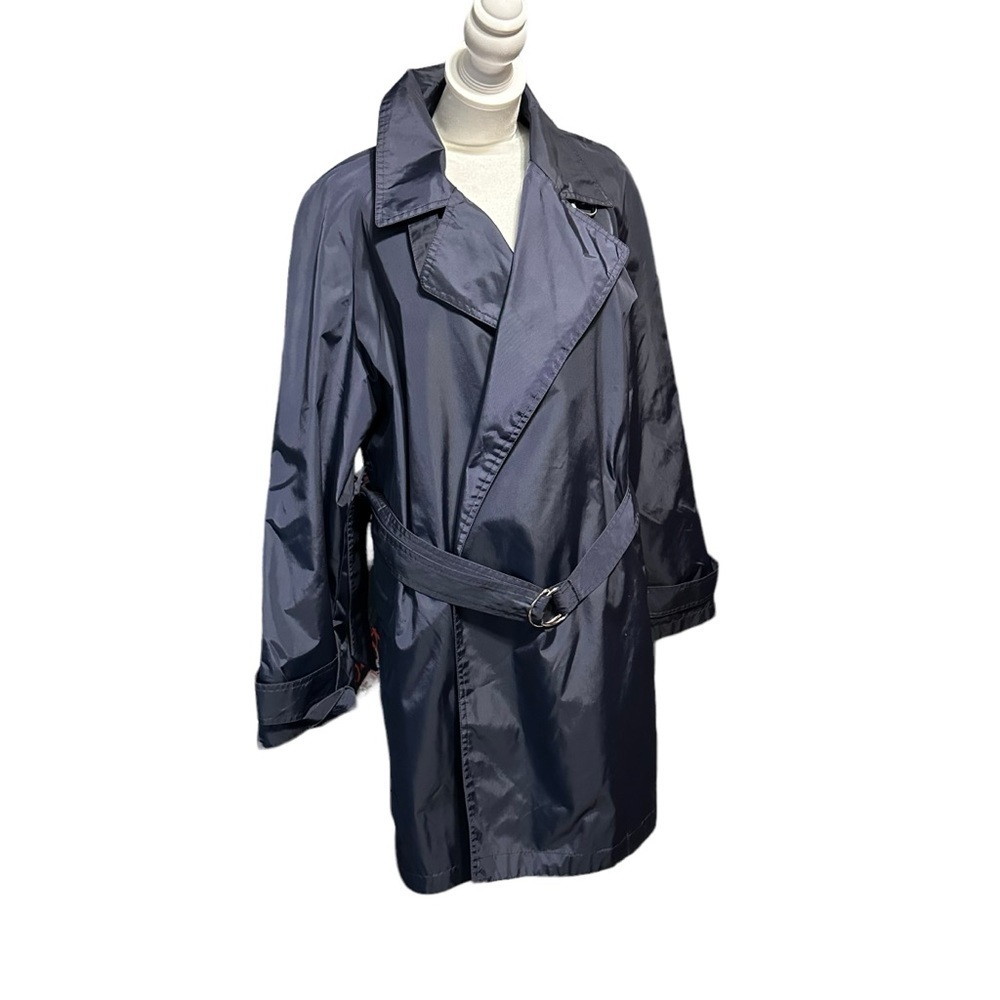 INC women's XS blue oversized trench coat